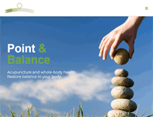 Tablet Screenshot of pointandbalance.com